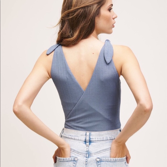 Dynamite blue tie shoulder bodysuit size XS - Picture 2 of 5